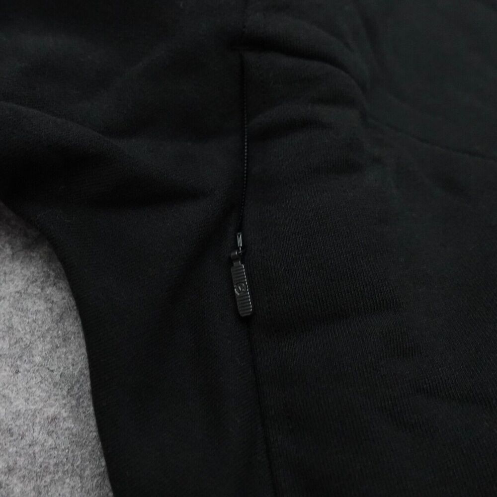 New Lululemon Cotton French Terry Zip Hoodie Black Womens Size 6 - Picture 4 of 10